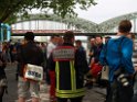 Uebung BF Koeln und DRLG Person im Rhein bei Koeln P429